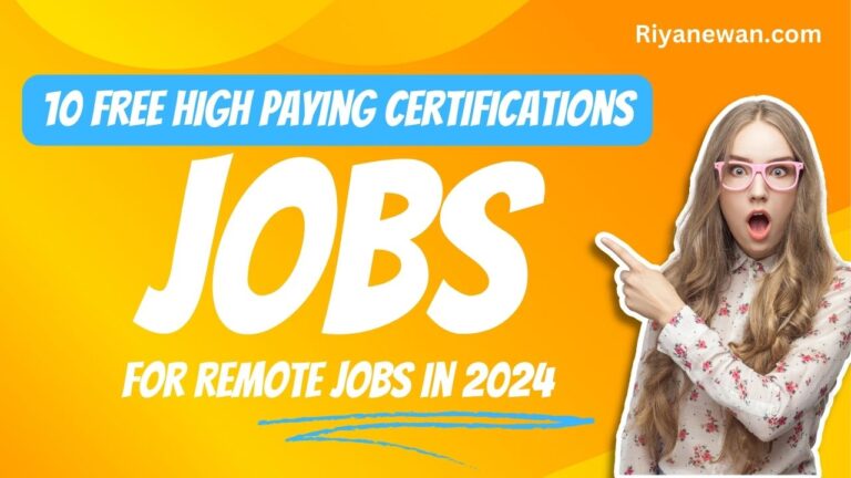 8 FREE High Paying Certifications For Remote Jobs in 2024 And How Much Do They Pay