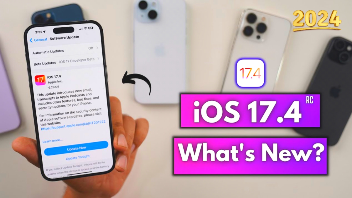 What is the latest iOS 17.4 RC version new