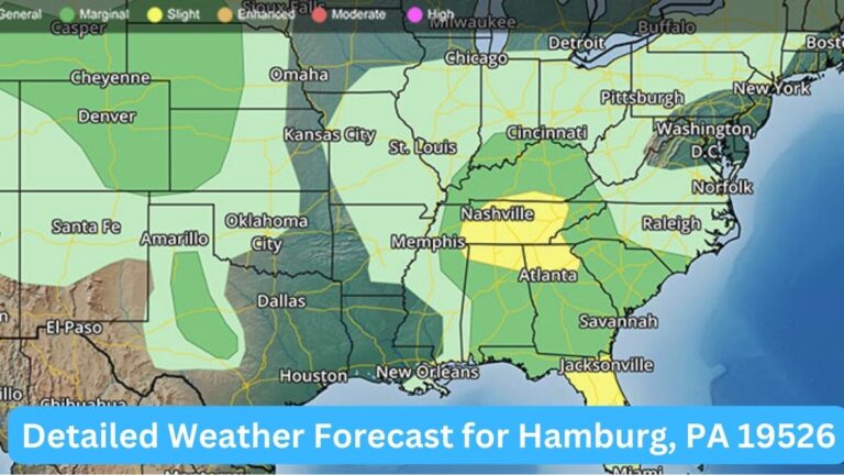 Detailed Weather Forecast for Hamburg, PA 19526