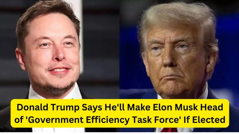 Donald Trump Says He'll Make Elon Musk Head of 'Government Efficiency Task Force' If Elected